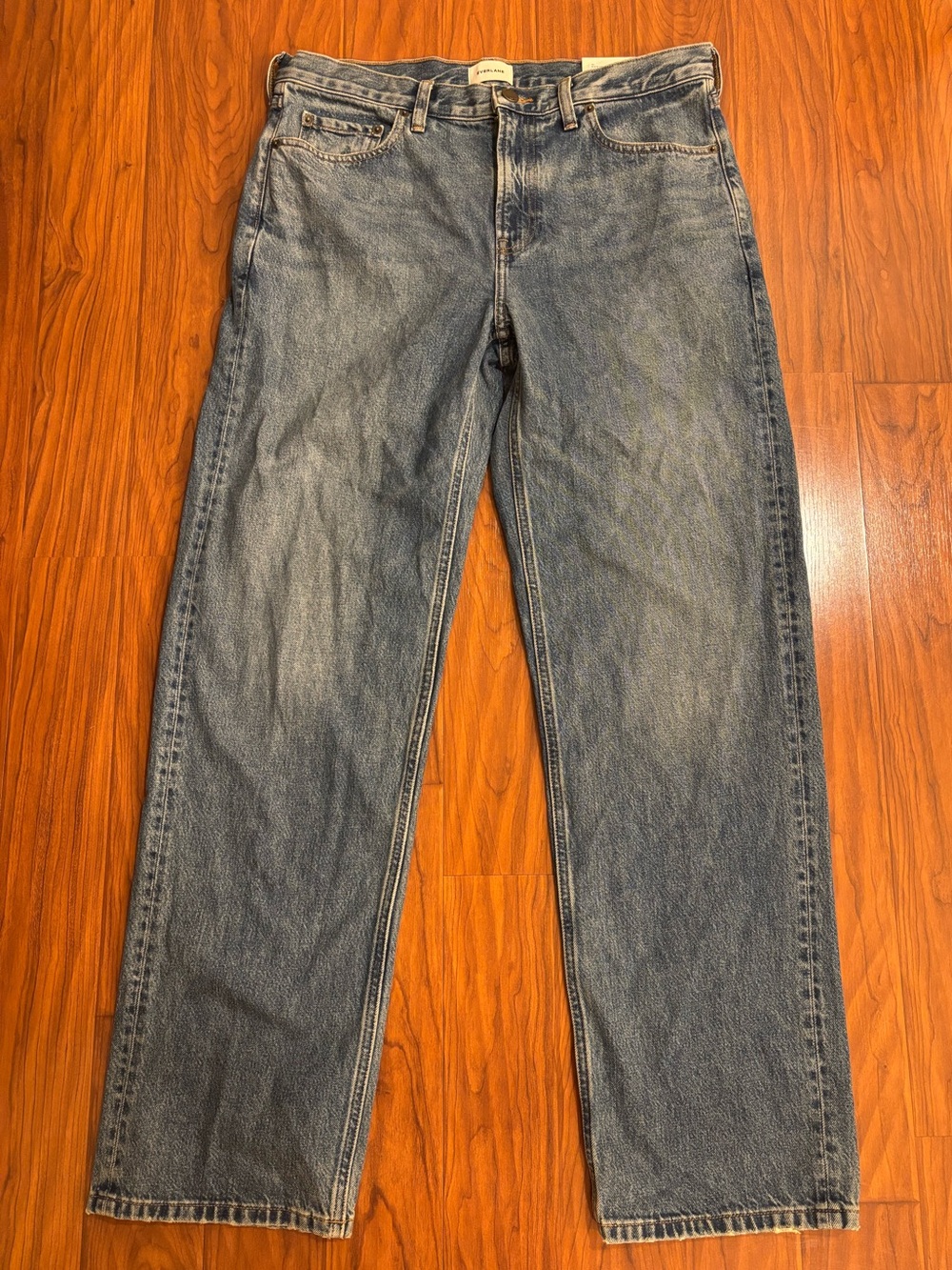 NWT Everlane Classic Straight-Fit Blue Jeans Mens 32x32